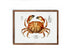 mocha wood frame dungeness crab